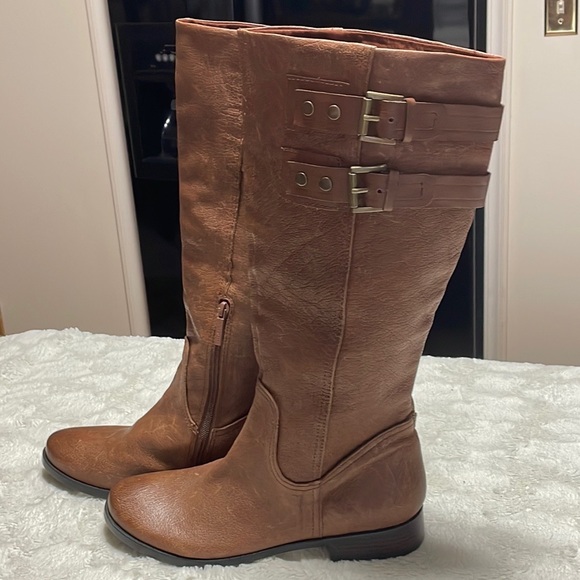 Nine West Tumble Leather Boots - Picture 3 of 5